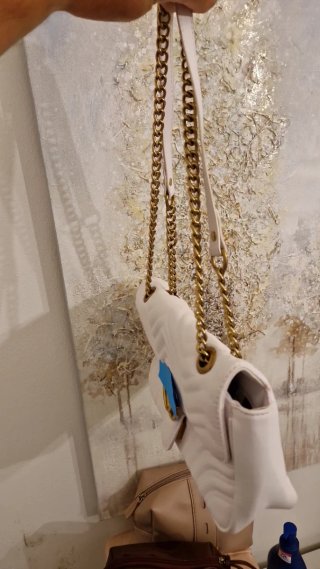 Borsa Gucci Marmont bianca
