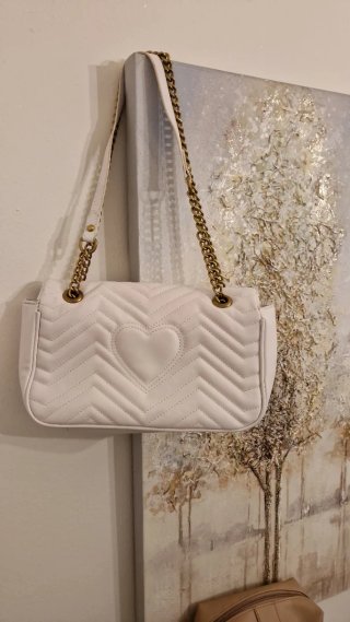 Borsa Gucci Marmont bianca