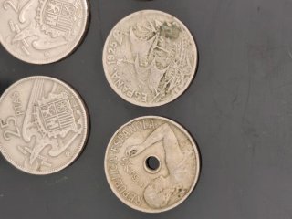 5 Monedas Españolas Franco 1957