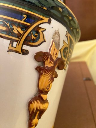 Centrotavola Sarreguemines Ceramica Multicolor