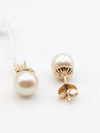 Pendientes Oro 18k Perlas