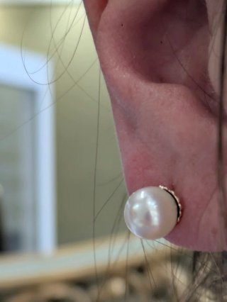 Pendientes Oro 18k Perlas