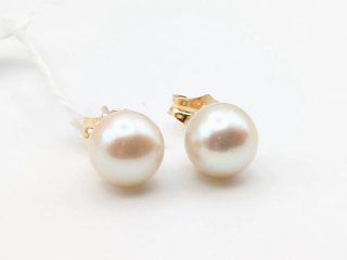 Pendientes Oro 18k Perlas