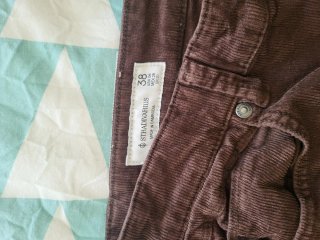 Pantalón pana campana Stradivarius marrón