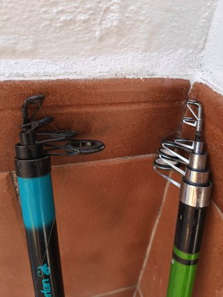 Canne da pesca telescopiche per carpfishing + mulinelli