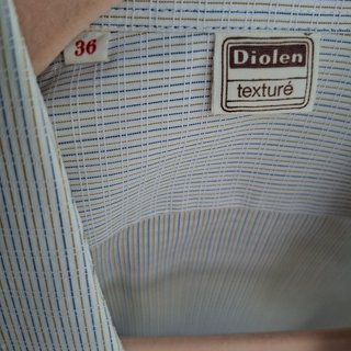 Camisa de vestir Diolen gris y blanca