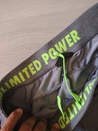 Pantalón deportivo gris M estira cordón