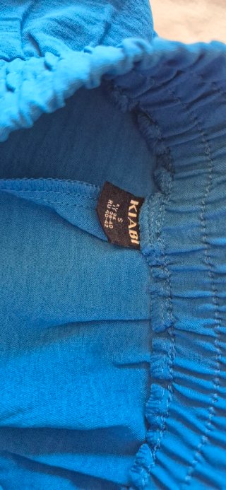 Pantalón ancho azul