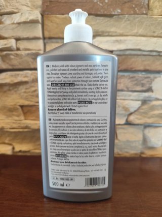 SONAX Polish+Wax Color Gris Cera NanoPro Pulimento