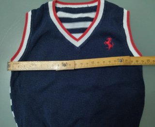 Completo Gilet T-shirt Polo Panciotto Ferrari