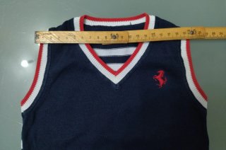 Completo Gilet T-shirt Polo Panciotto Ferrari