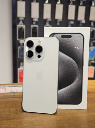 IPHONE 15 PRO 128GB BIANCO 100% BATTERIA
