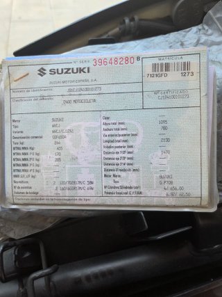 Suzuki Bandit 650cc Naked - Opción de limitar