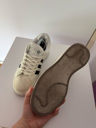 Zapatillas Adidas Campus Bad Bunny Beige y Negro