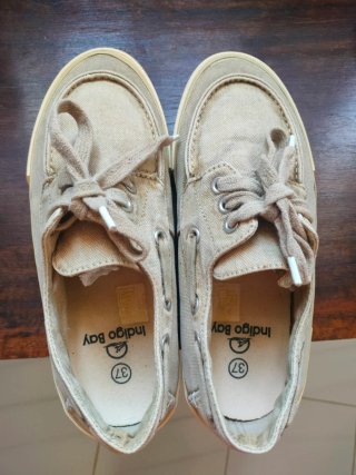 Sapatos Náuticos Indigo Bay Bege Tamanho 37
