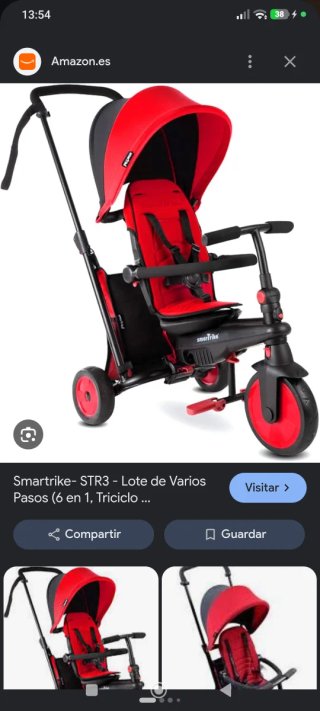 Triciclo Smartrike STR3 Rojo y Negro