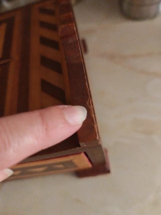 Caja joyero de taracea artesanal