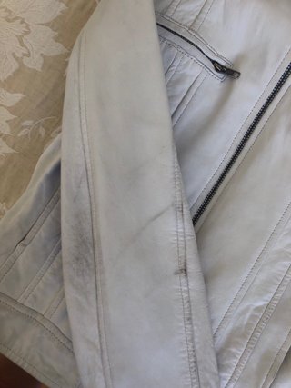 Cazadora Biker Blanca Talla M
