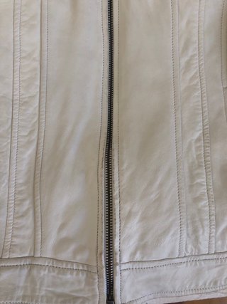 Cazadora Biker Blanca Talla M