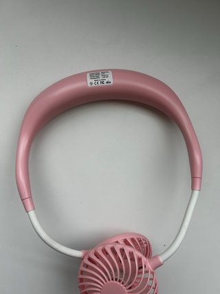 Ventilatore da Collo Rosa Ricaricabile