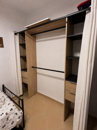 Armario juvenil madera y metal
