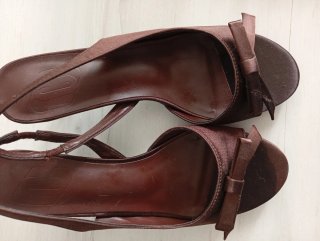 Sandalias Marrones Verano con Lazo