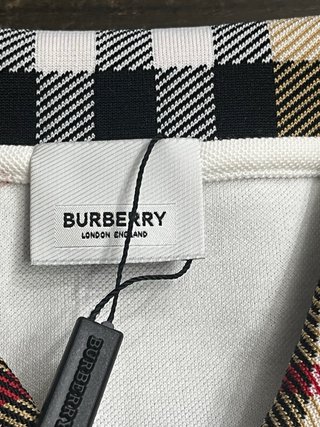 Polo Burberry London Beige/Bianco