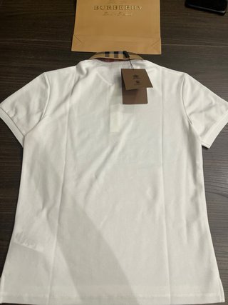 Polo Burberry London Beige/Bianco