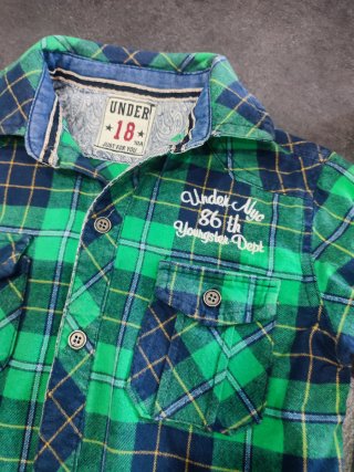Camicia a quadri Under18 tg 10 anni