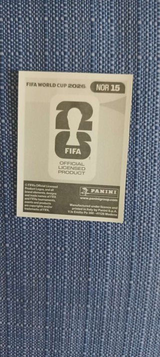 Figurina Haaland Mondiali FIFA 2026 Panini
