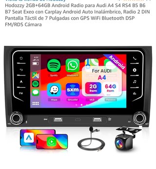 Radio Android 2DIN 7 Carplay GPS WiFi