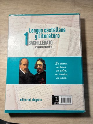 Lengua castellana y literatura, 1 Bachillerato