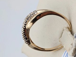 Anillo Oro 14k con Diamantes