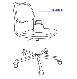 Silla de escritorio con ruedas verde