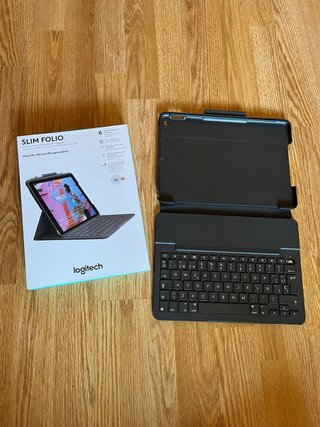 Logitech Slim Folio original iPad de 7.ª, 8.ª, 9.ª
