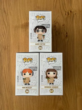 Funko Pop! Harry Potter, Ron y Hermione Mandrágora