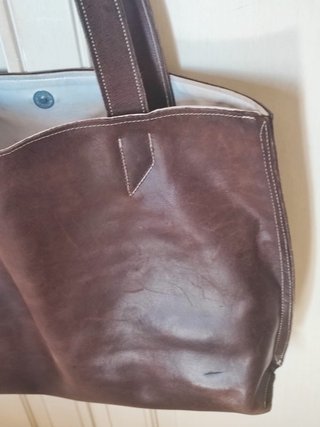 Hogan borsa tote marrone vera pelle