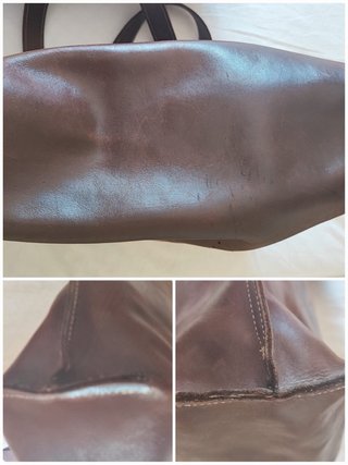 Hogan borsa tote marrone vera pelle