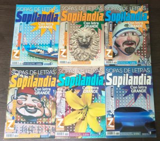 6 revistas sopilandia letra grande variado