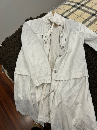 Gabardina El Corte Inglés Blanca Talla M
