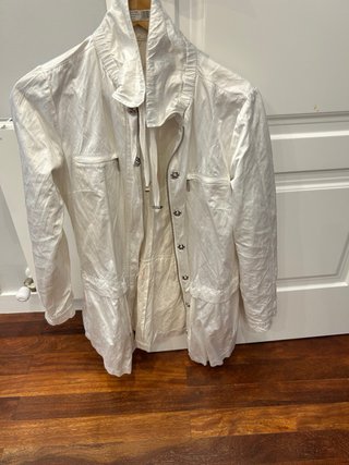Gabardina El Corte Inglés Blanca Talla M