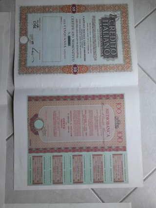 Certificato Azioni fac_ simile