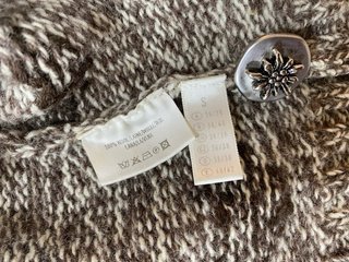 Gilet donna di lana marrone taglia S