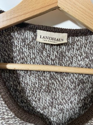 Gilet donna di lana marrone taglia S
