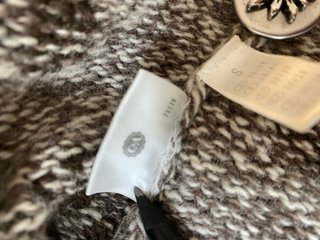 Gilet donna di lana marrone taglia S