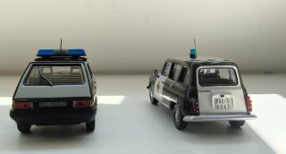 Seat Ronda y Renault 4L Guardia Civil