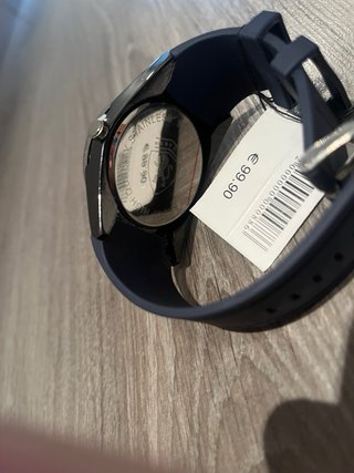 Reloj de Pulsera Negro y Plateado