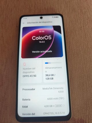 Oppo A5 5G Blanco