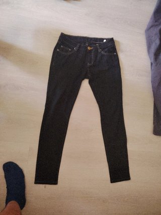 Vaqueros negros elásticos Talla M
