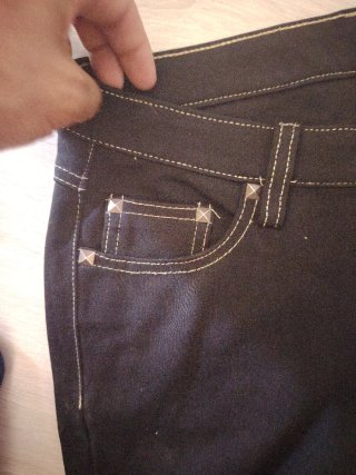 Vaqueros negros elásticos Talla M